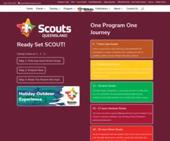 ScoutsqLd.com.au(Scouts Queensland) Screenshot