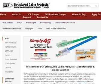 SCpcat5E.com(SCP Structured Cable Products) Screenshot