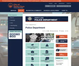 SCPD.org(City of Santa Clara) Screenshot