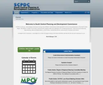SCPDC.org(South Central Planning & Development Commission) Screenshot