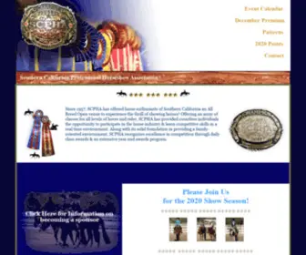 SCpha.net(Southern California Professional Horse Show Association) Screenshot