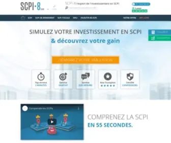 Scpi-8.com(Investir dans les meilleures SCPI de rendement) Screenshot