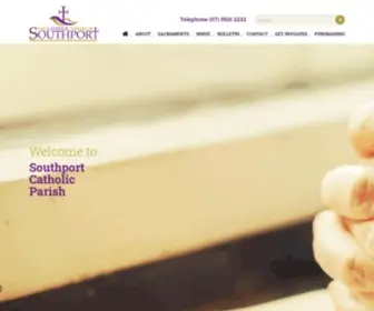 SCP.org.au(THE CATHOLIC PARISH OF SOUTHPORT) Screenshot