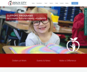 SCPSF.org(Sioux City Public Schools Foundation) Screenshot