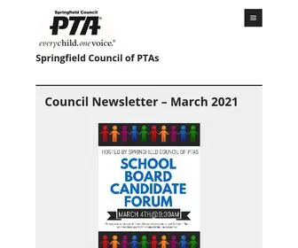 SCptamo.com(Springfield Council of PTAs) Screenshot