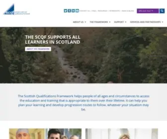 SCQF.org.uk(Scottish Credit and Qualifications Framework) Screenshot
