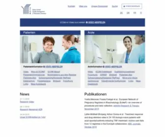 SCQM.ch(Die SCQM Foundation (Swiss Clinical Quality Management in Rheumatic Diseases)) Screenshot