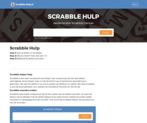 Scrabble-Hulp.nl(Scrabble Hulp) Screenshot