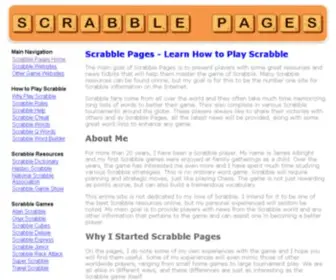 Scrabblepages.com(Scrabble Pages is a Scrabble®) Screenshot