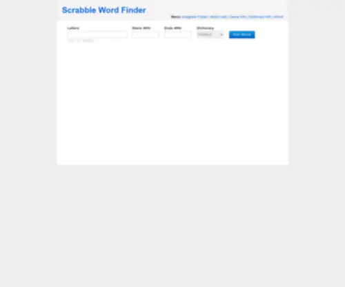 Scrabblewordfinders.com(Scrabble Word Finder) Screenshot