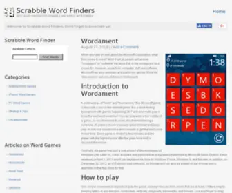 Scrabblewordfinders.net(Scrabble Word Finders) Screenshot