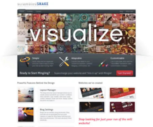 Scrambledsnake.com(Simple digital marketing and design) Screenshot
