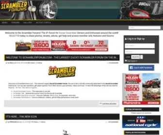 Scramblerforum.com(Ducati Scrambler Forum) Screenshot