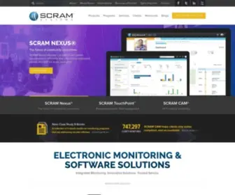 Scramsystems.com(SCRAM Systems Alcohol and Location Monitoring) Screenshot