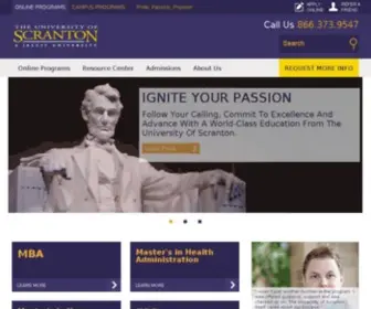 Scrantonuniversityonline.com(Online Masters Degree Programs) Screenshot