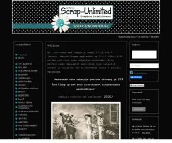 Scrap-Unlimited.nl(WELKOM) Screenshot