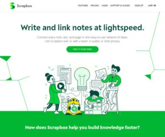 Scrapbox.io(An app that turns your notes into knowledge) Screenshot