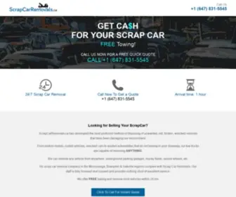 Scrapcarremovals.ca(Best Price For Scrap Cars) Screenshot