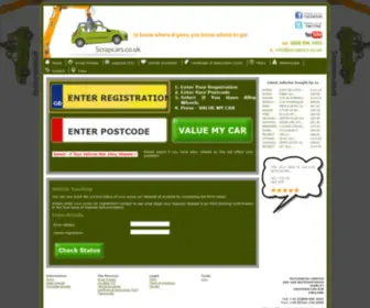 Scrapcars.co.uk(Vehicle Pickup Request) Screenshot