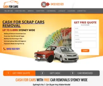 Scrapcarsremoval.com.au(Car Removal Sydney &amp; Cash For Cars Get Free Quote) Screenshot