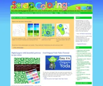 Scrapcoloring.com(Free Online Coloring Pages and Printable Coloring Book) Screenshot