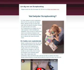 Scrapfabriken.se(Scrapfabriken scrapbooking) Screenshot