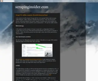 Scrapinginsider.com(scrapinginsider) Screenshot