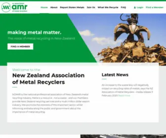 Scrapmetal.org.nz(Scrap Metal Recycling Association of New Zealand) Screenshot