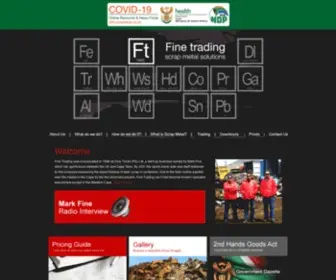 Scrapmetalsolutions.co.za Screenshot