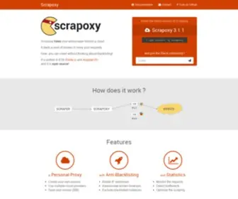 Scrapoxy.io(Home) Screenshot