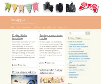 Scrappiz.se(Scrapbooking och annan hobby på nätet) Screenshot