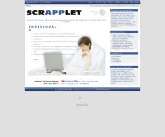 Scrapplet.com(Extending creativity to the web) Screenshot