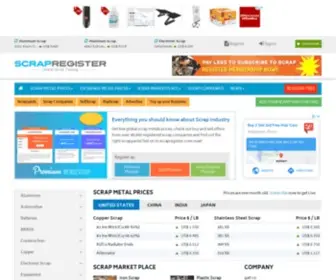 Scrapregister.com(Scrap Metal Prices) Screenshot