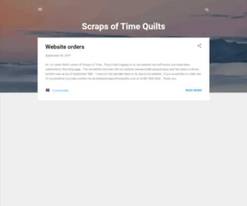 Scrapsoftimequilts.com(Scraps of Time Quilts) Screenshot
