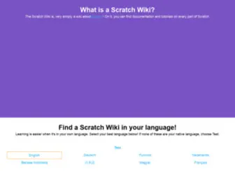 Scratch-Wiki.com(The Scratch Wiki) Screenshot