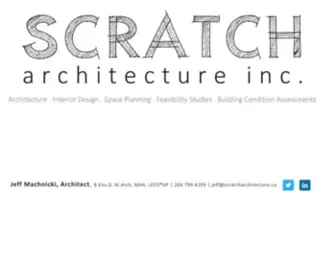 Scratcharchitecture.ca(Scratch Architecture) Screenshot