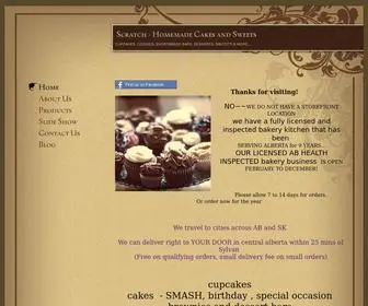 Scratchcakesandsweets.com(Homemade Cakes and Sweets) Screenshot