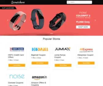 Scratchere.com(Free Coupons & Promo Codes) Screenshot