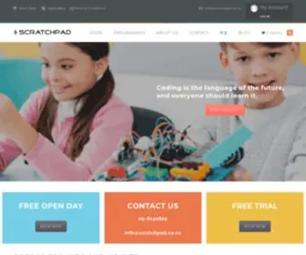 Scratchpad.co.nz(Coding For Kids) Screenshot