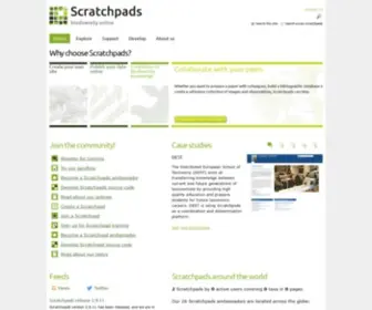 Scratchpads.eu(Home) Screenshot