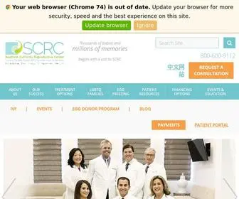 SCrcivf.com(Fertility Clinic & Infertility Specialists) Screenshot