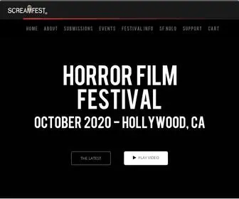 Screamfestla.com(Discovering the New Blood of Horror and Honoring the Masters) Screenshot