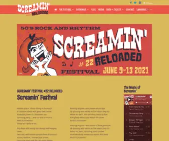 Screaminfestival.com(Screamin''s Rock & Rhythm Weekender) Screenshot