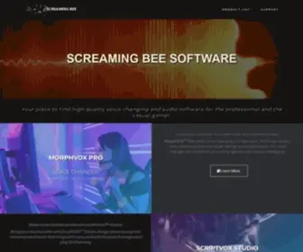 Screamingbee.com(Audio Software for professionals and gamers) Screenshot