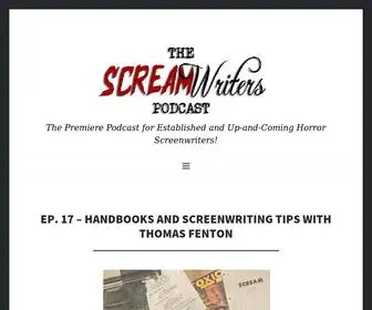 Screamwriterspodcast.com(THE SCREAMWRITERS PODCAST) Screenshot