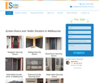 Screen-Doors.com.au(Security Doors Melbourne) Screenshot