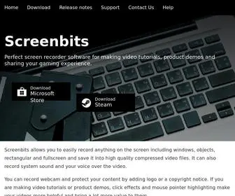 Screenbits.com(Screen Recorder Software for Windows) Screenshot