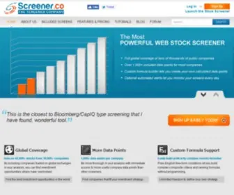 Screener.co(Stock Screener raw) Screenshot