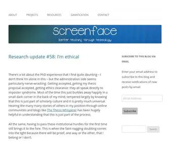 Screenface.net(Better teaching through technology) Screenshot