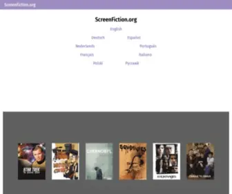Screenfiction.org(Characters, TV shows, actors) Screenshot